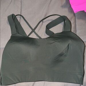 Lululemon Athletica Dark Green Strappy Sports Bra